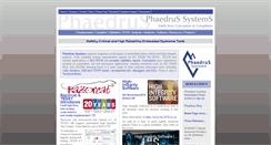Desktop Screenshot of phaedsys.com